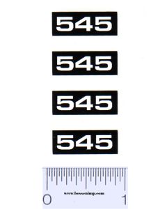 Decal 1/16 Oliver 545 Combine Model Numbers (4)