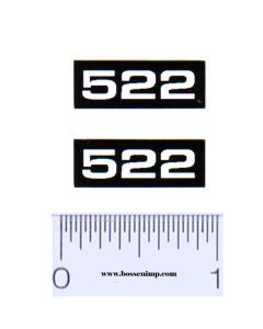 Decal 1/16 Oliver Header 522 Model Numbers