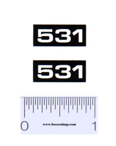 Decal 1/16 Oliver Header 531 Model Numbers