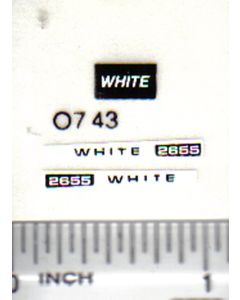 Decal 1/64 White 2655