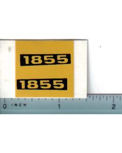 Decal 1/16 Oliver 1855 Model Numbers