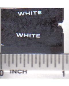 Decal White,Logo 5/16 inch white