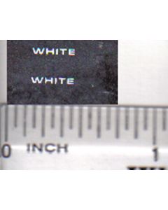 Decal White Logo 5/32 inch white