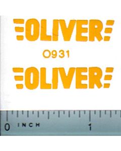 Decal 1/16 Oliver Yellow Print