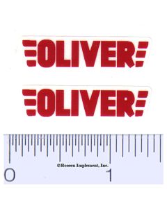 Decal 1/16 Oliver Red Print