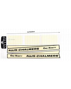 Decal Allis Chalmers 190 bar grille Pedal Tractor Water Transfer