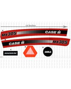 Decal Case IH MX-305 Pedal
