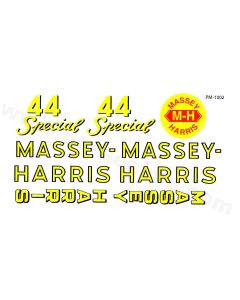 Decal Massey Harris 44 Special large Pedal Tractor
