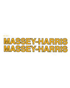 Decal Massey Harris side panels for pedal tractor