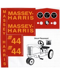 Decal Massey Harris 44 Pedal Tractor