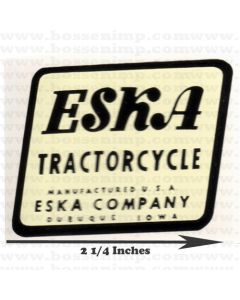 Decal Eska logo tractorcycle