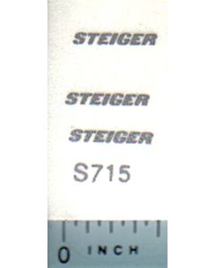 Decal 1/64 Stieger Logo (silver)