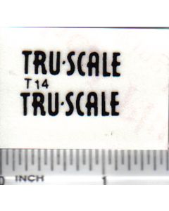 Decal 1/16 Tru Scale (black)