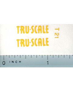 Decal 1/16 Tru Scale (yellow)