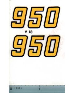 Decal 1/16 Versatile 950 Series 2 Mo. # (early)