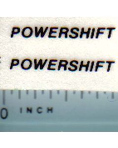 Decal 1/16 Powershift (black on clear)