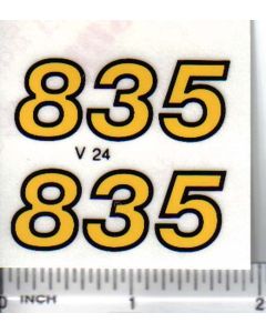 Decal 1/16 Versatile 835 model numbers