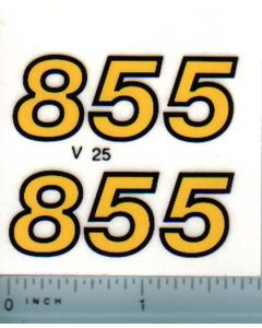 Decal 1/16 Versatile 855 Series 2 Model numbers (late)