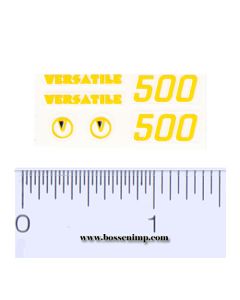 Decal 1/64 Versatile 500 Set - Yellow, Black (pair)