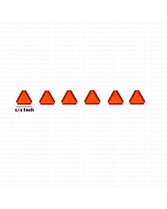 Decal SMV Slow Moving Vehicle 1/64 set of 6