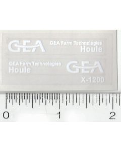 Decal 1/64 GEA Houle white