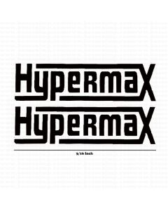 Decal Hypermax - Black Small