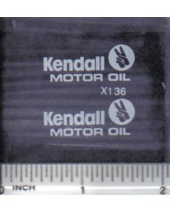 Decal Kendall Motor Oil Large