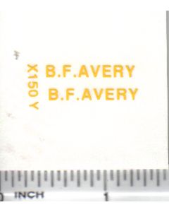 Decal 1/16 BF Avery - Yellow Large
