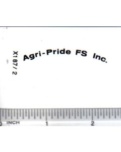Decal Agr-Pride FS Inc. 2 inches
