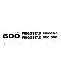 Decal 1/16 Friggstad 600 model number set