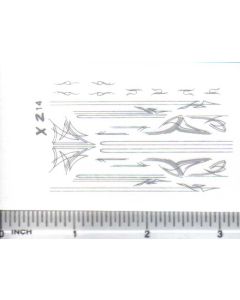 Decal Pin Stripe Set - Silver small
