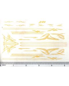 Decal Pin Stripe Set - Yellow large