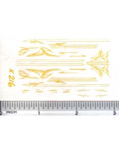 Decal Pin Stripe Set - Yellow small