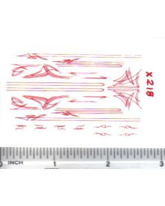 Decal Pin Stripe Set - Red small