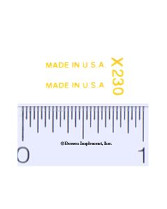 Decal 1/16 Made in the U.S.A.  (yellow)