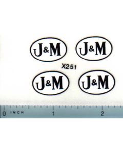Decal 1/16 J&M Logo