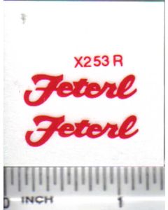 Decal 1/16 Feterl - Red
