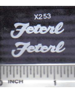 Decal 1/16 Feterl - White
