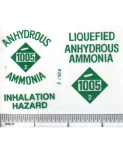 Decal 1/16 Anhydrous Ammonia - Green Print
