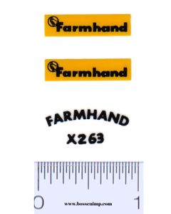 Decal 1/16 Farmhand Set - Yellow, Black