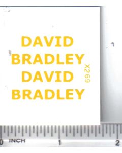 Decal 1/16 David Bradley - Yellow