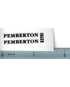 Decal 1/16 Pemberton