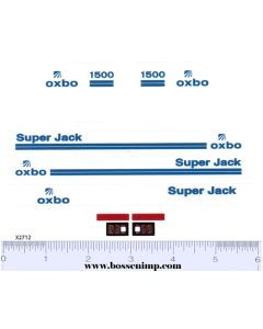 Decal 1/20 Oxbo Super Jack Green Bean Picker