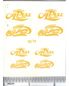 Decal 1/16 Rumley Oil Pull Set