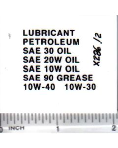Decal 1/16 Lubricant Peteroleum Set - Black