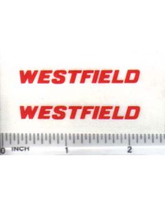 Decal 1/16 Westfield - Red