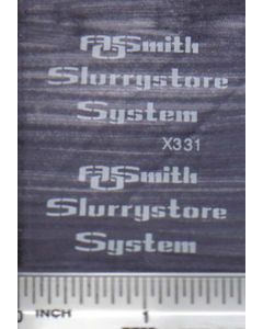 Decal 1/64 AOSmith Slurrystore System