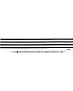 Decal Stripes - Black with White Border 10in.