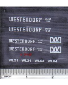 Decal 1/16 Westendorf WL21, WL64 - White