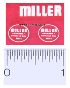 Decal 1/16 Miller Loaders White
